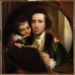 アーティストとその息子ラファエル、1773年頃